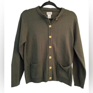 - Liz Baker cozy button up cardigan with pockets size: Petite medium